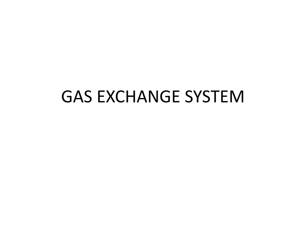 gas exchange system n.w