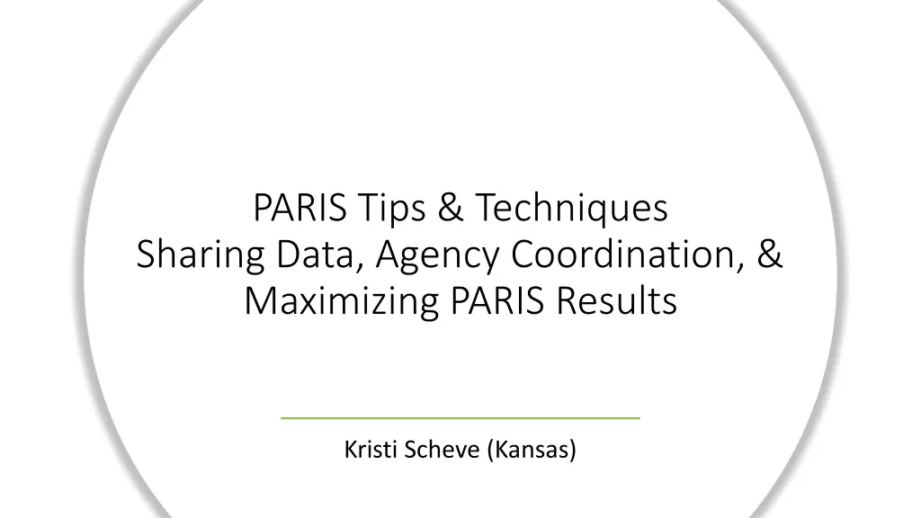 paris tips techniques sharing data agency n.w
