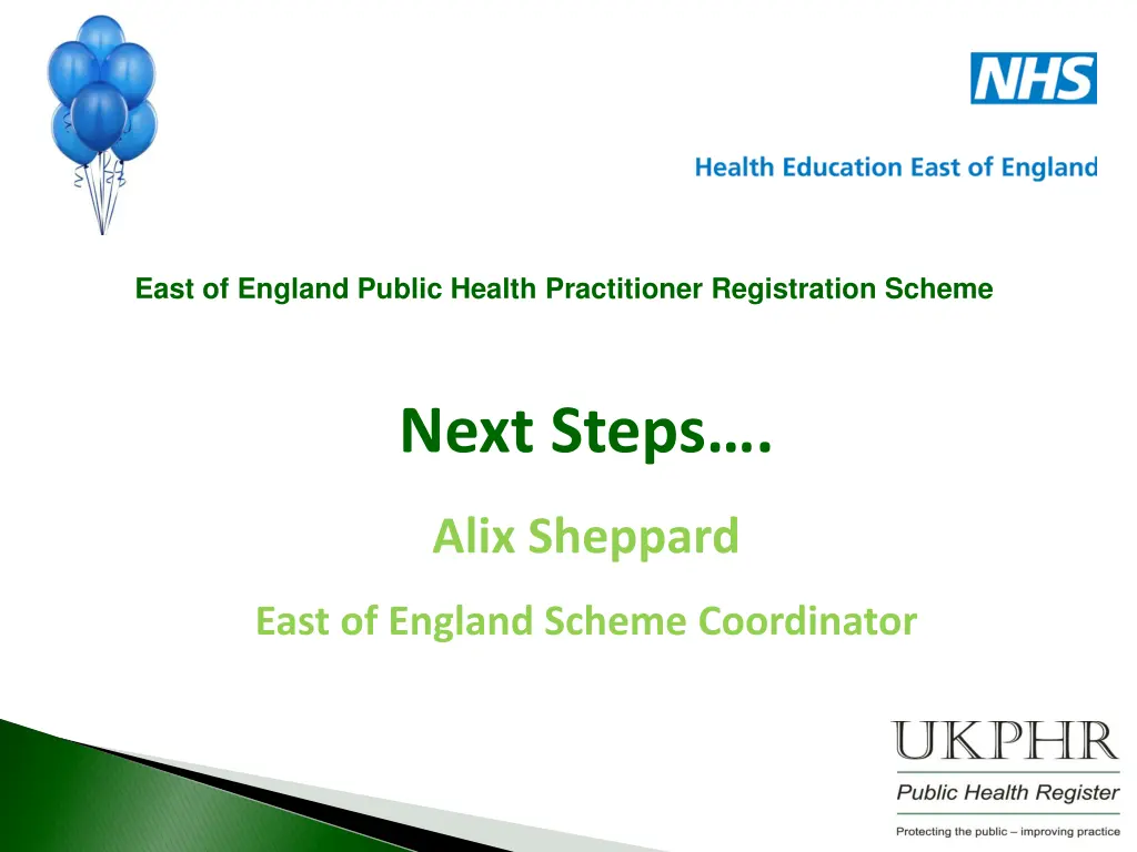 east of england public health practitioner n.w