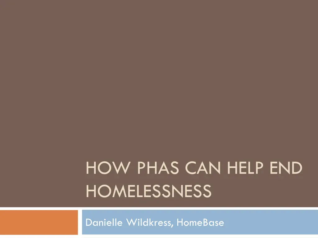 how phas can help end homelessness n.w