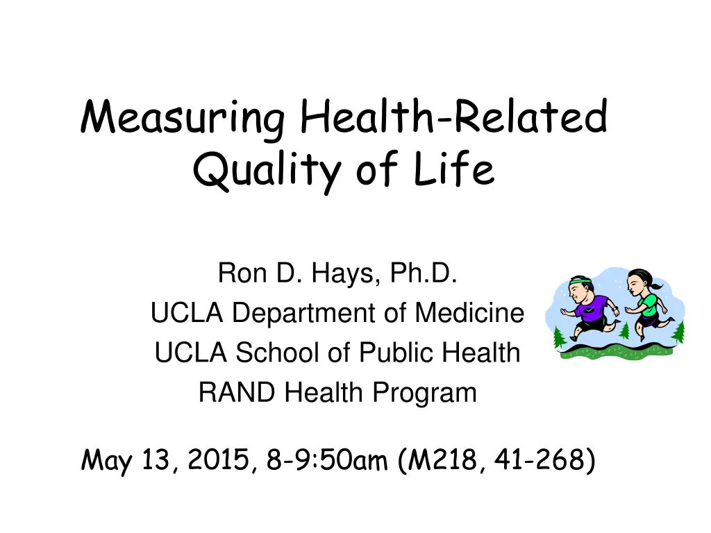 measuring health related quality of life n.w