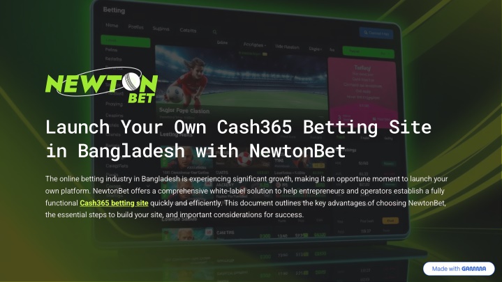 launch your own cash365 betting site n.w