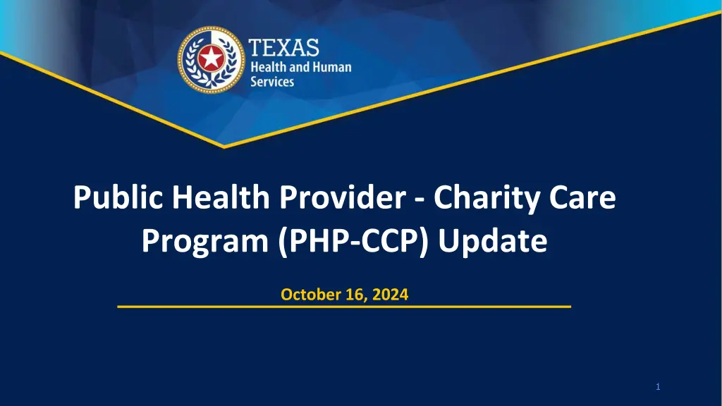 public health provider charity care program n.w