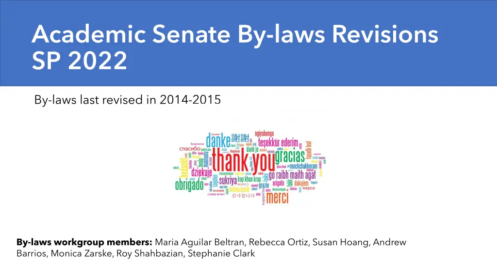 academic senate by laws revisions sp 2022 n.w