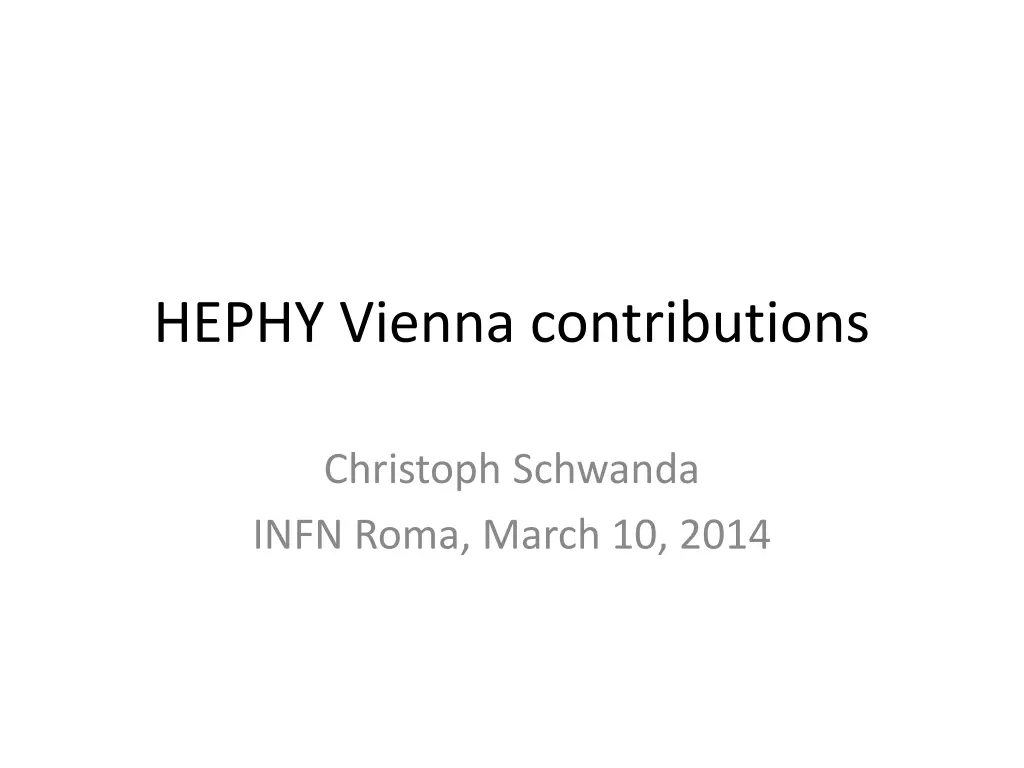 hephy vienna contributions n.w