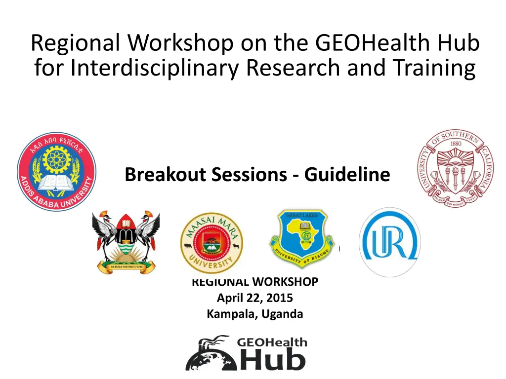 regional workshop on the geohealth n.w