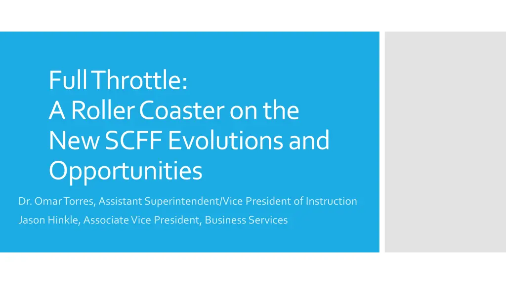 full throttle a roller coaster on the new scff n.w