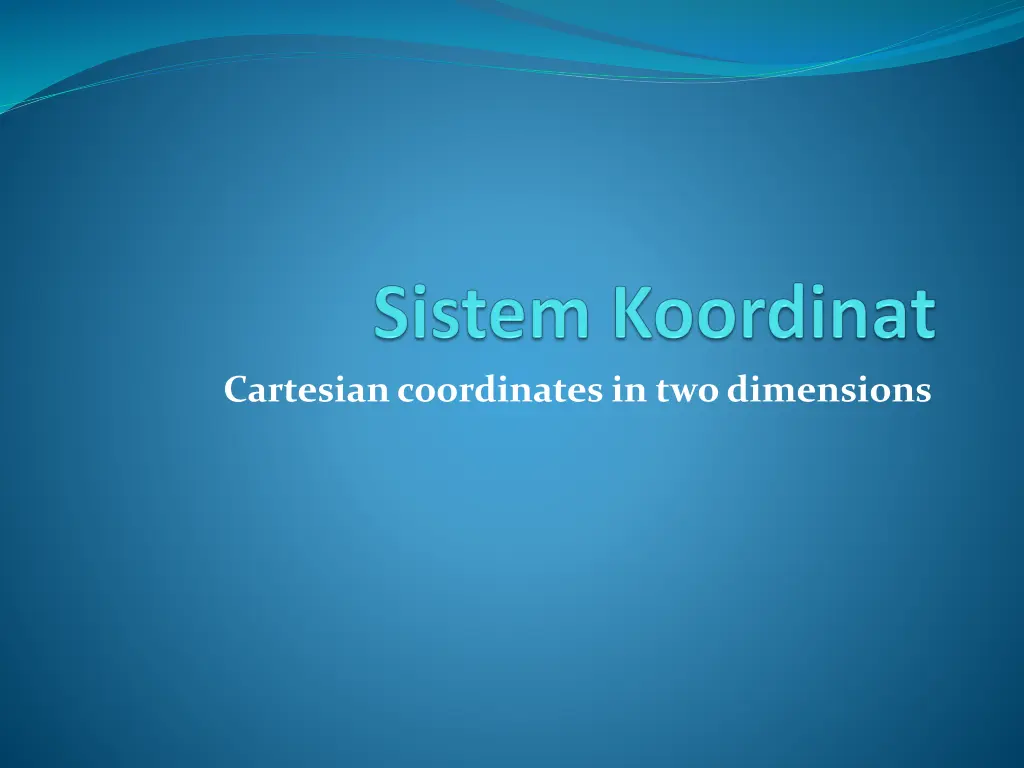 cartesian coordinates in two dimensions n.w