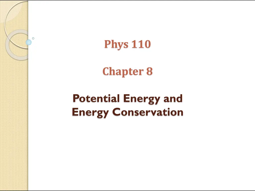 phys 110 n.w