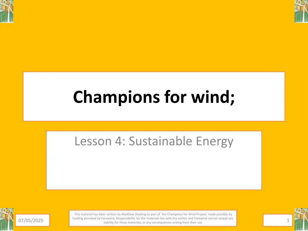 champions for wind n.w