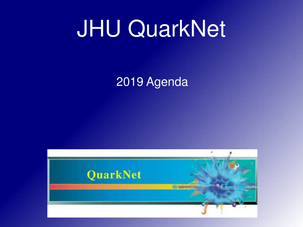 jhu quarknet n.w