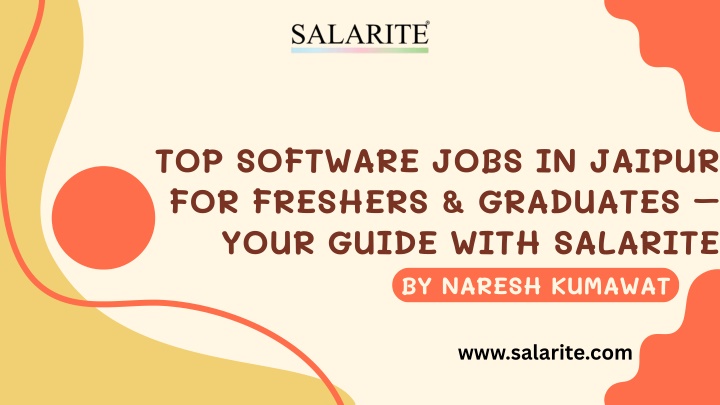 top software jobs in jaipur for freshers n.w