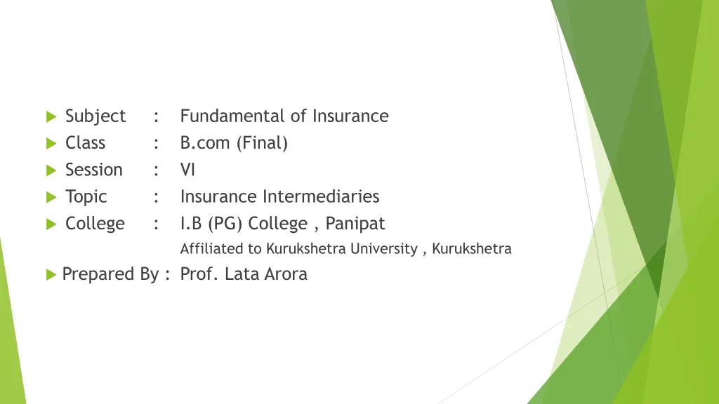 subject class session topic college n.w