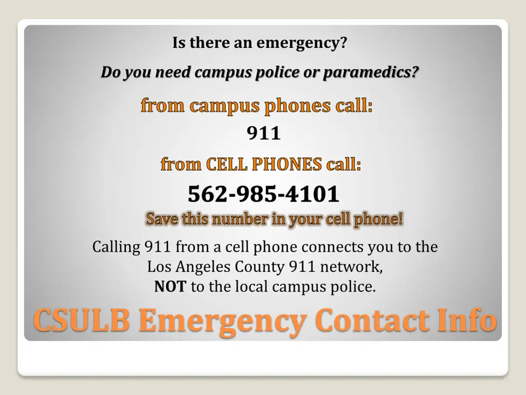 is there an emergency n.w