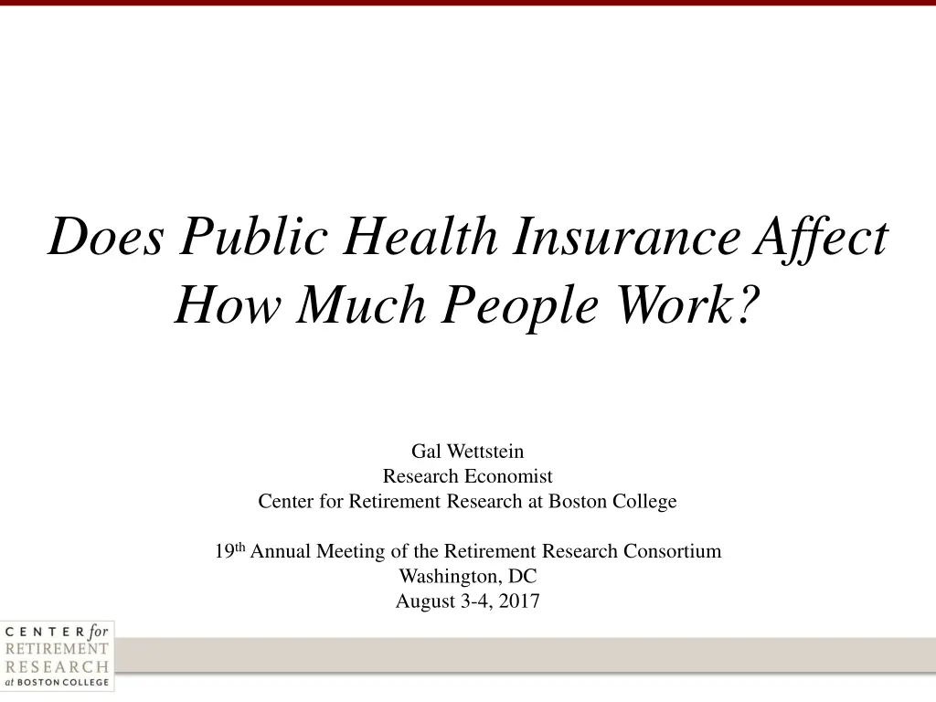 does public health insurance affect how much n.w