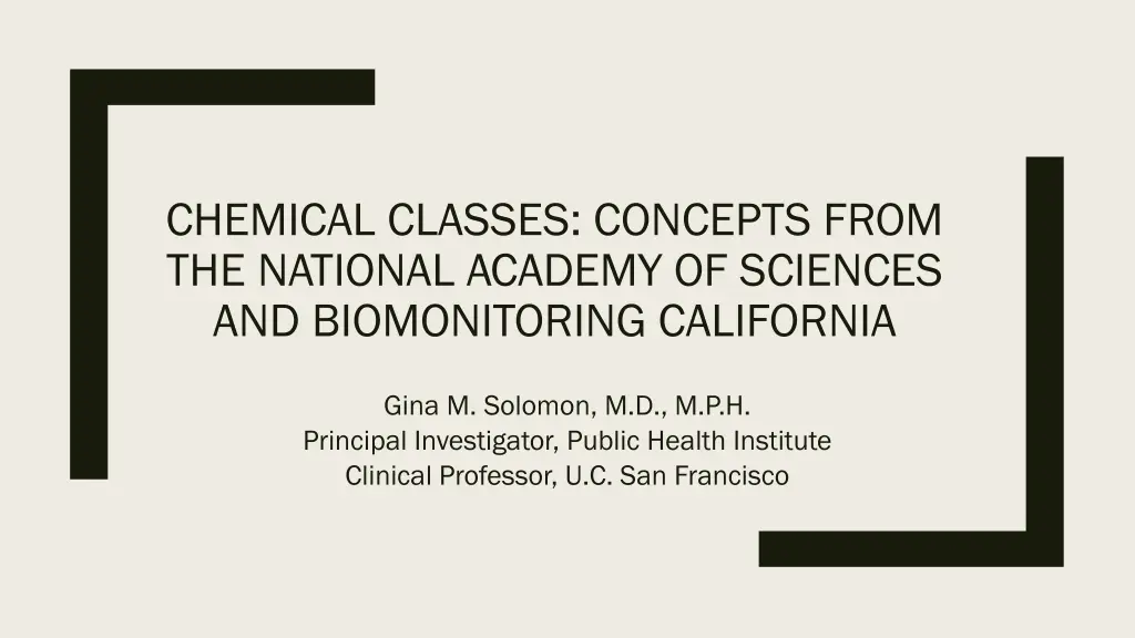 chemical classes concepts from the national n.w