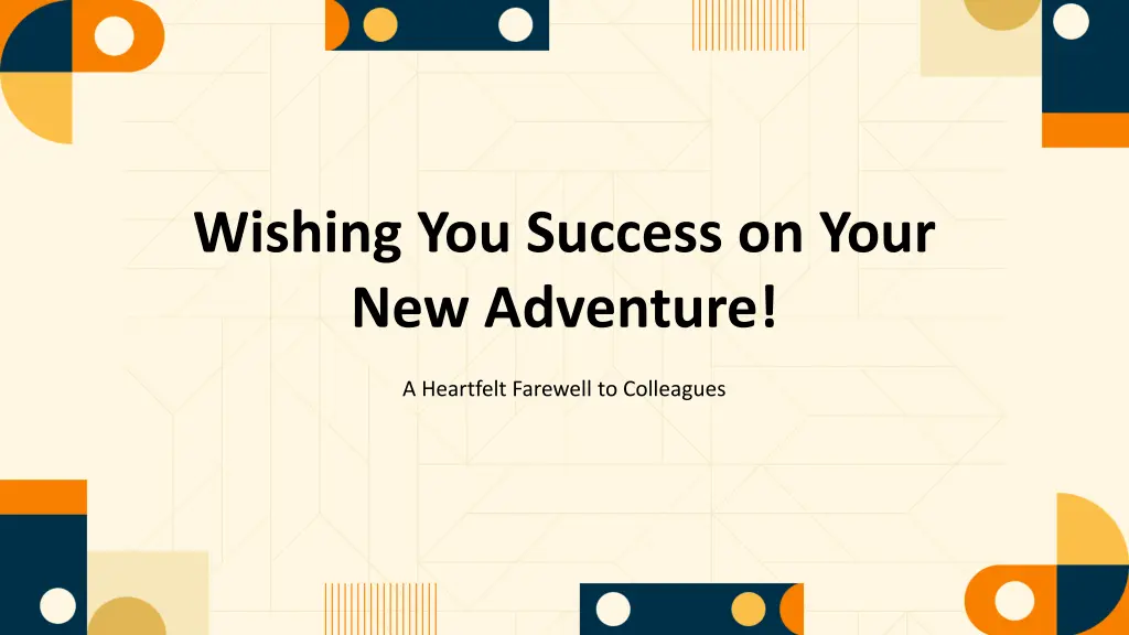 wishing you success on your new adventure n.w