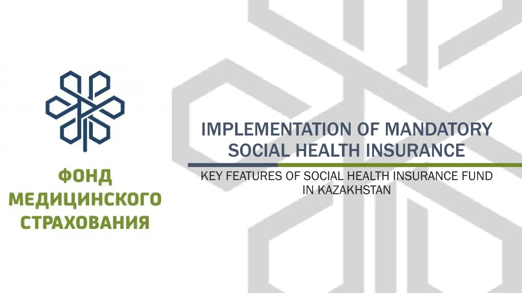 implementation of mandatory social health n.w