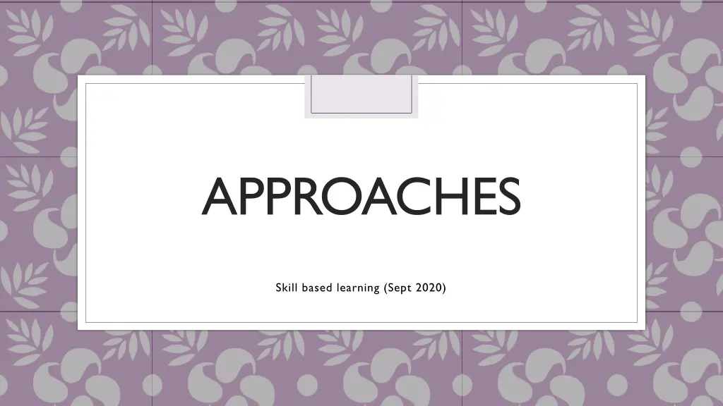approaches n.w