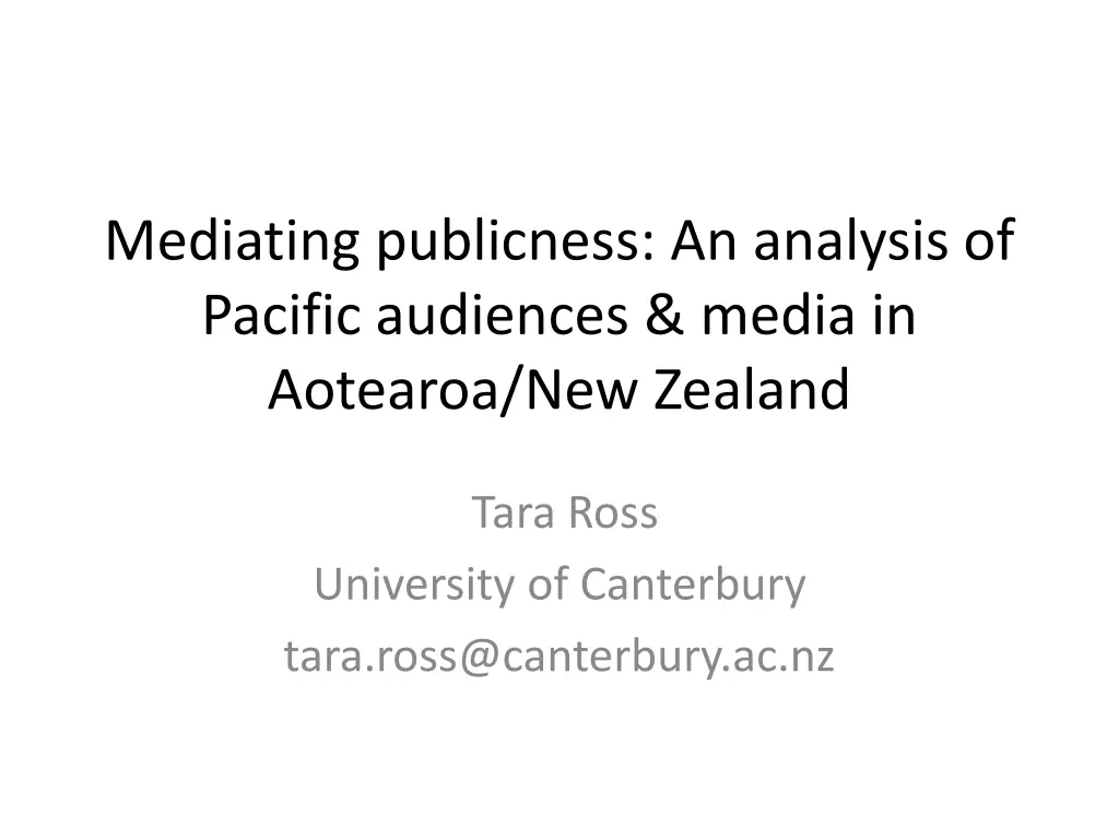 mediating publicness an analysis of pacific n.w