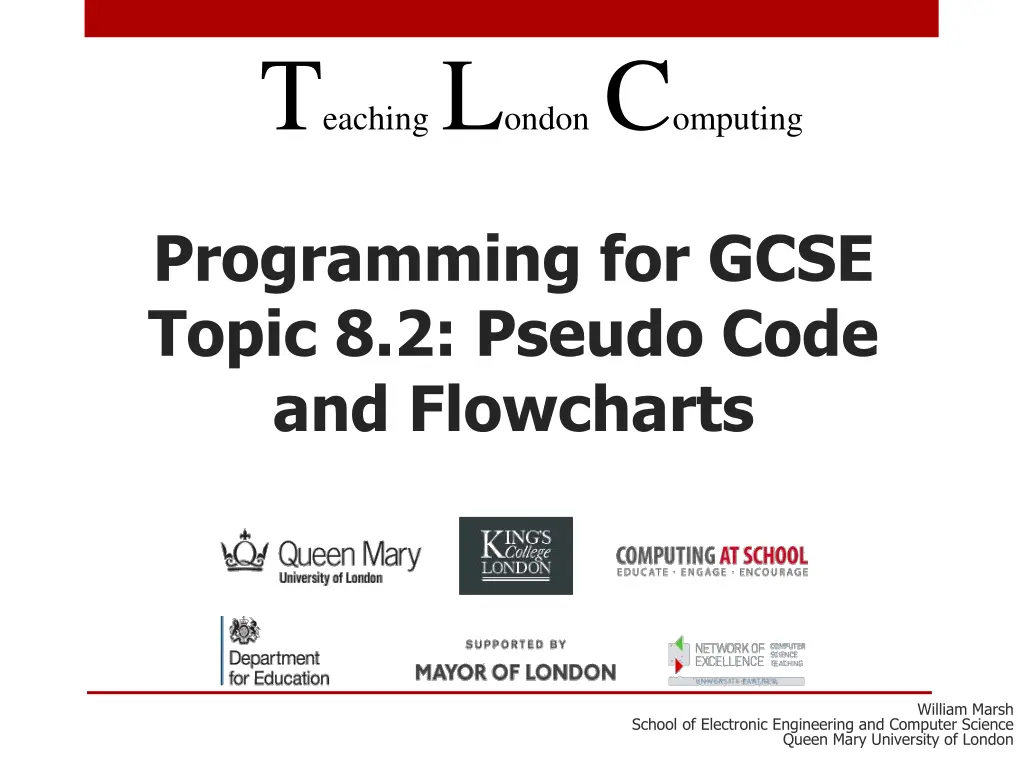 t eaching l ondon c omputing n.w