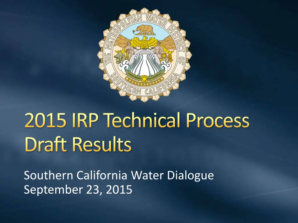 2015 irp technical process draft results n.w