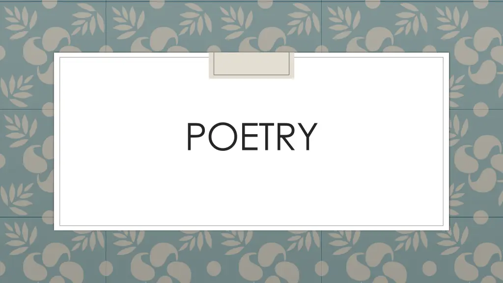 poetry n.w