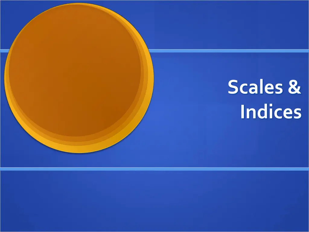 scales indices n.w