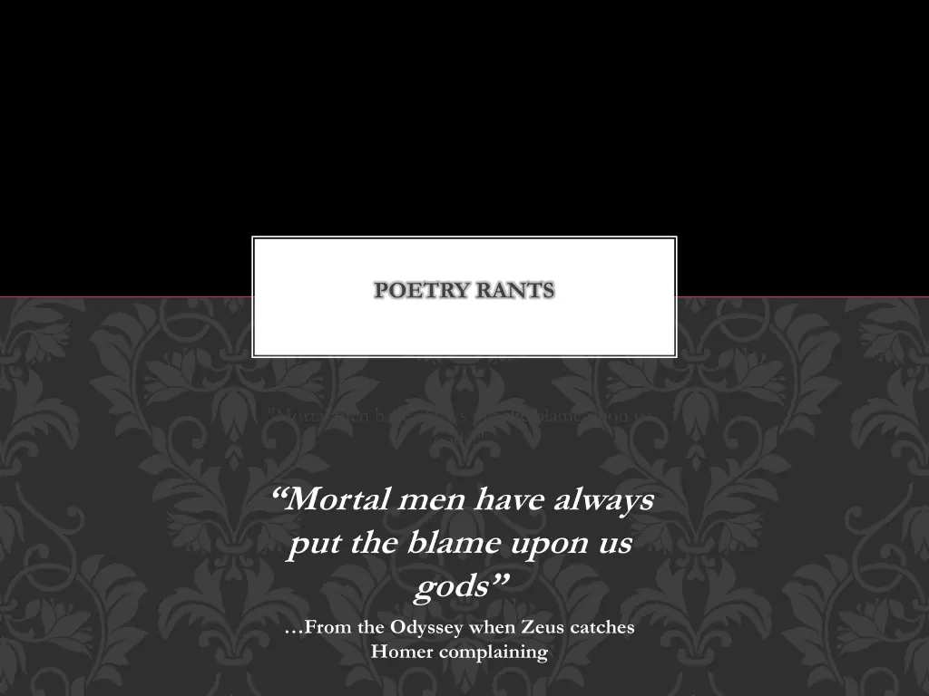 poetry rants n.w