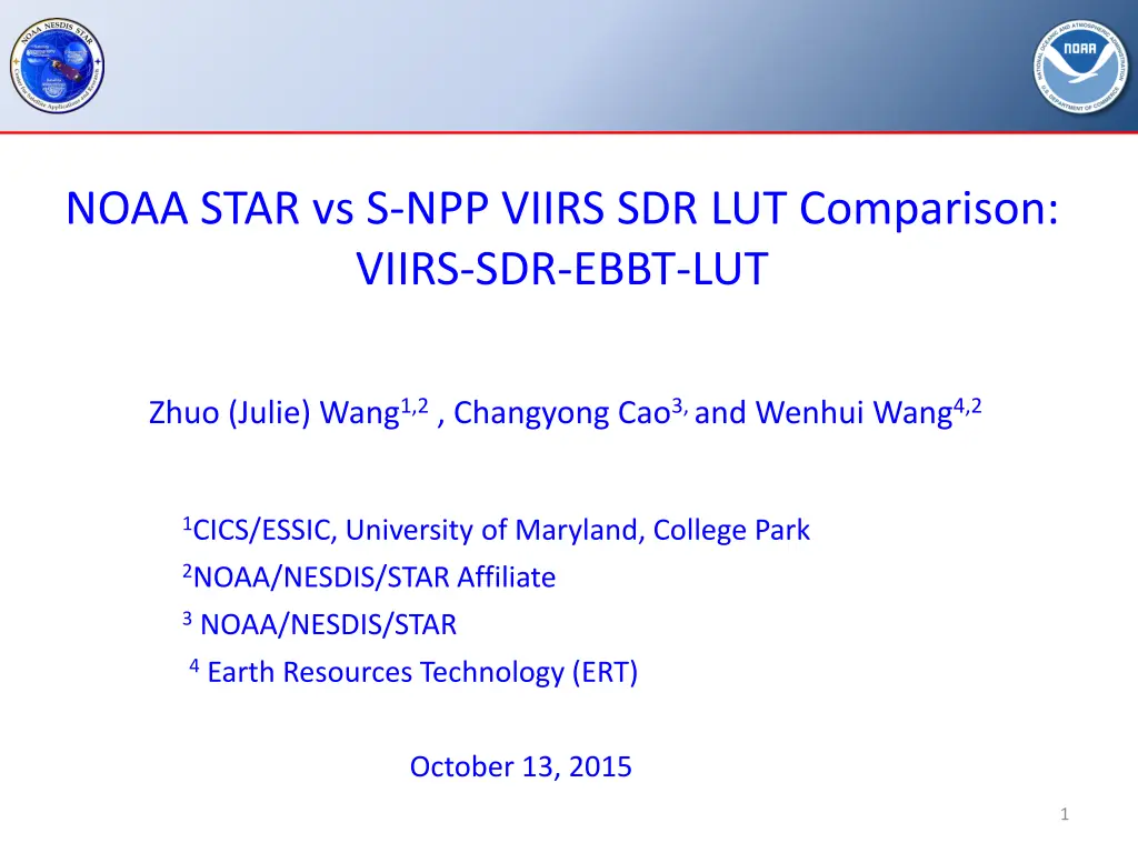 noaa star vs s npp viirs sdr lut comparison viirs n.w