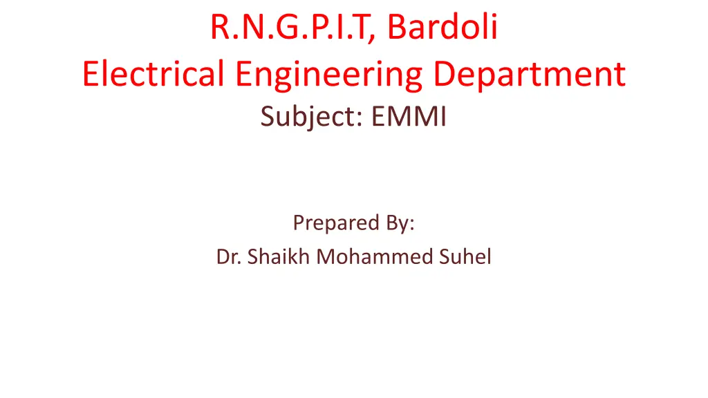 r n g p i t bardoli electrical engineering n.w