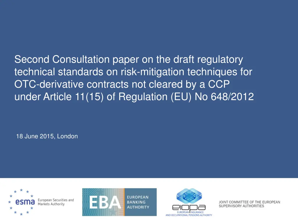 second consultation paper on the draft regulatory n.w