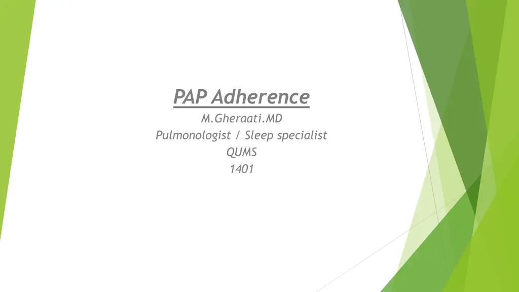 pap adherence m gheraati md pulmonologist sleep n.w