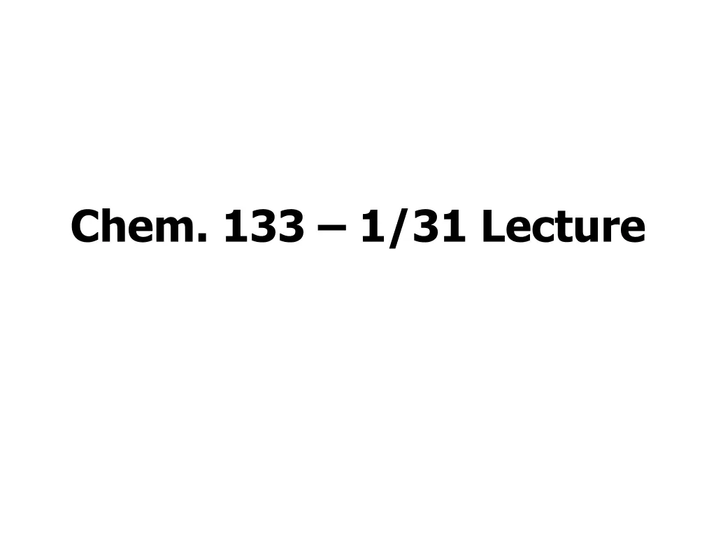 chem 133 1 31 lecture n.w