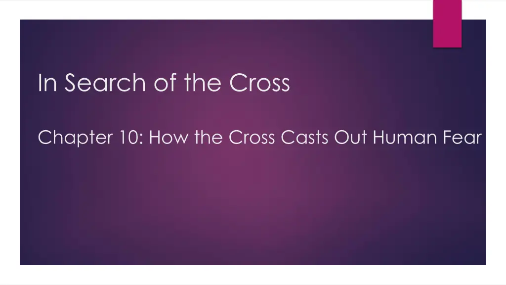 in search of the cross n.w
