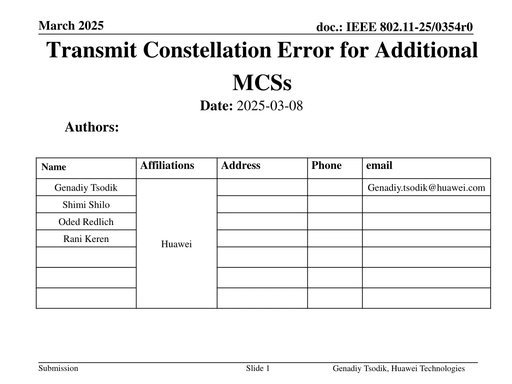 march 2025 transmit constellation error n.w