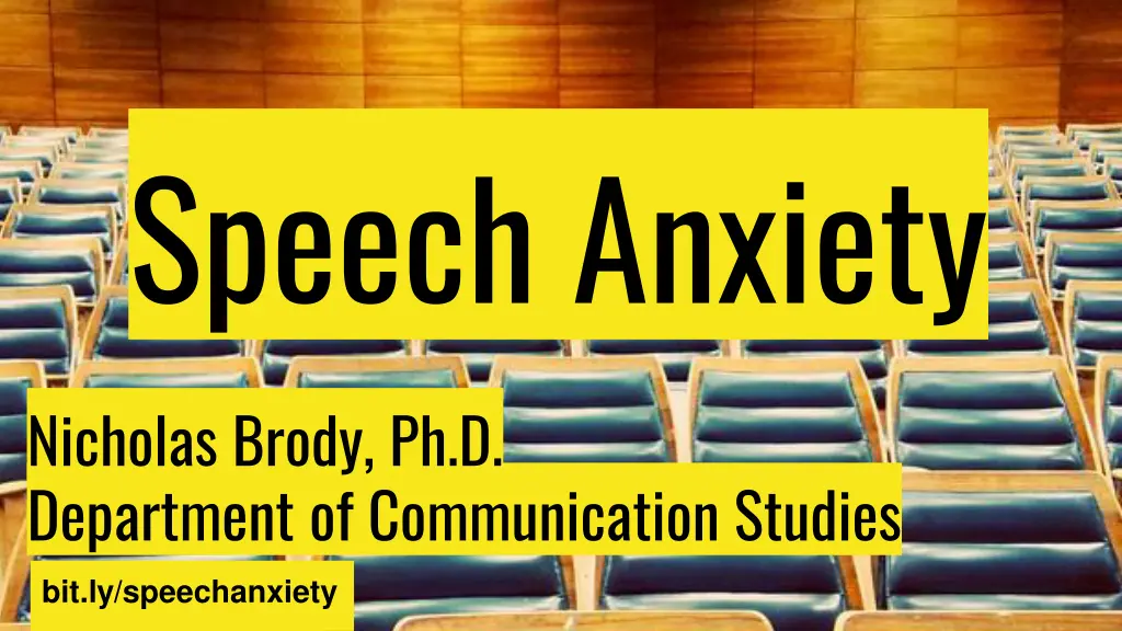 speech anxiety n.w