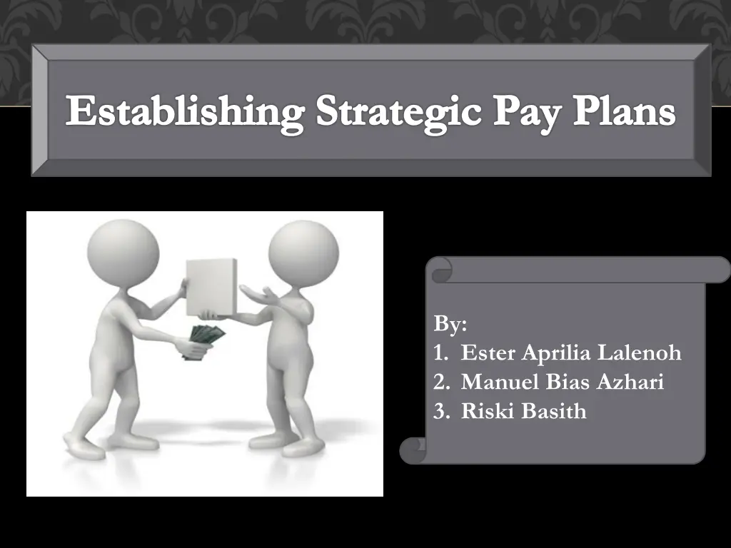 establishing strategic pay plans n.w