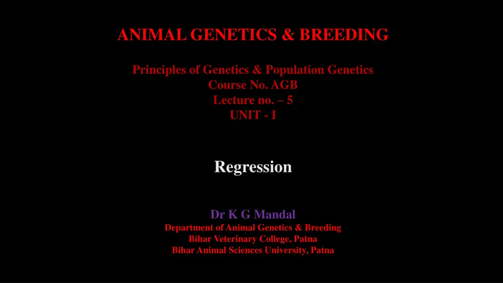 animal genetics breeding n.w