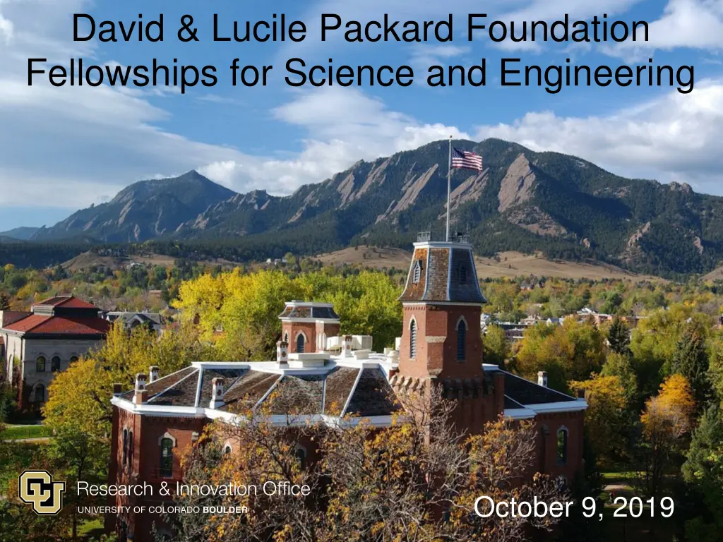 david lucile packard foundation fellowships n.w