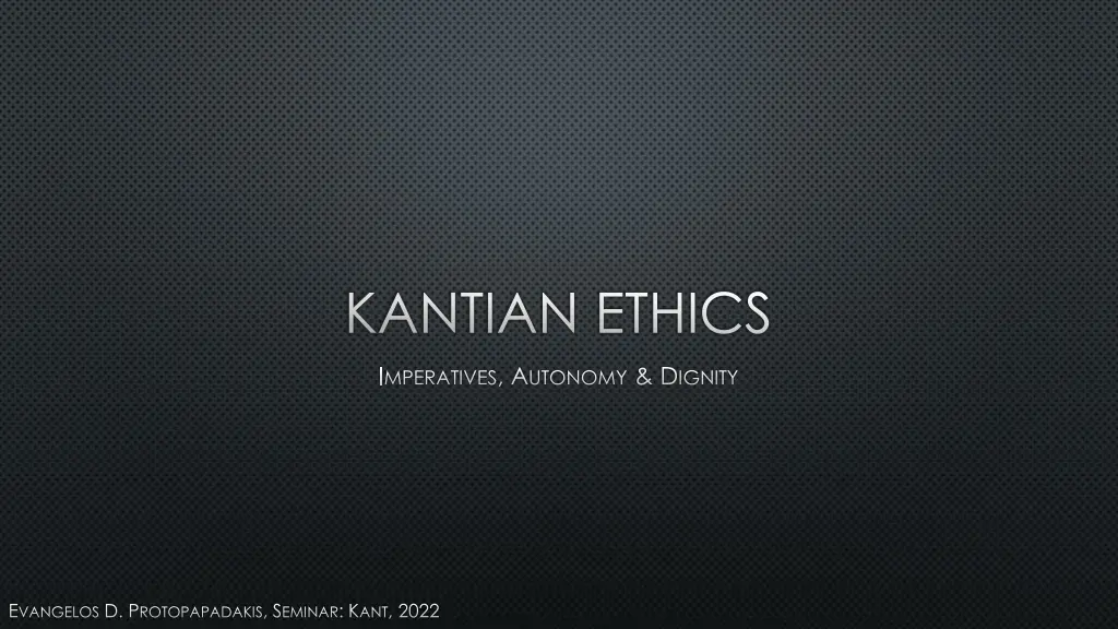 kantian ethics n.w