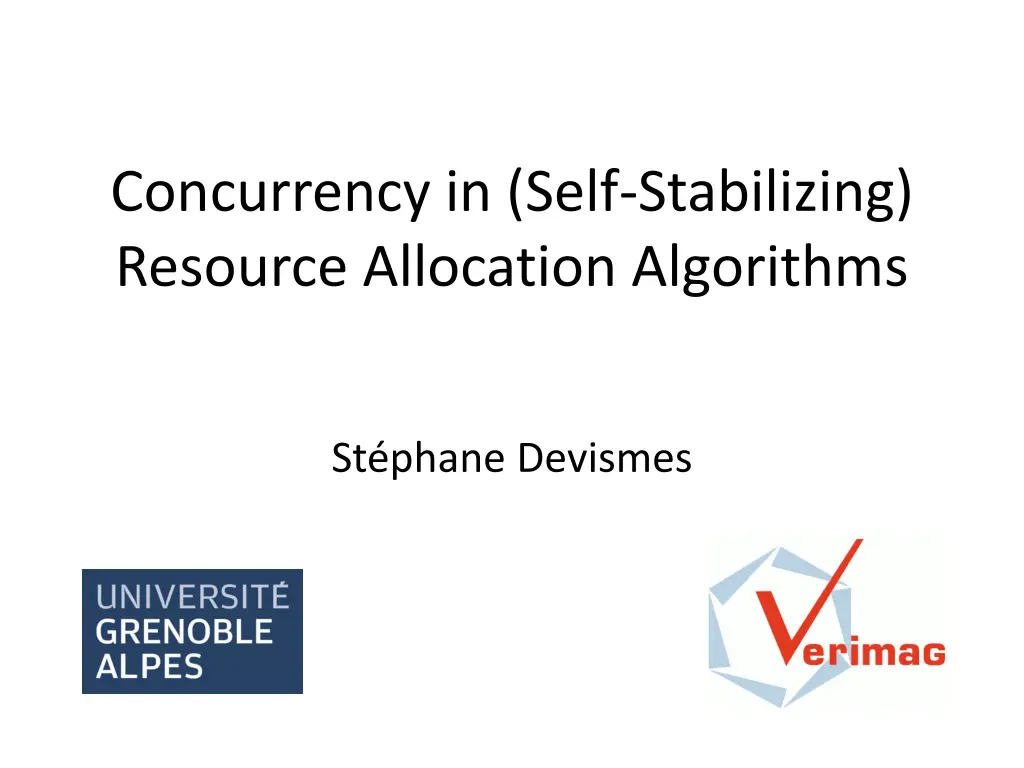 concurrency in self stabilizing resource n.w