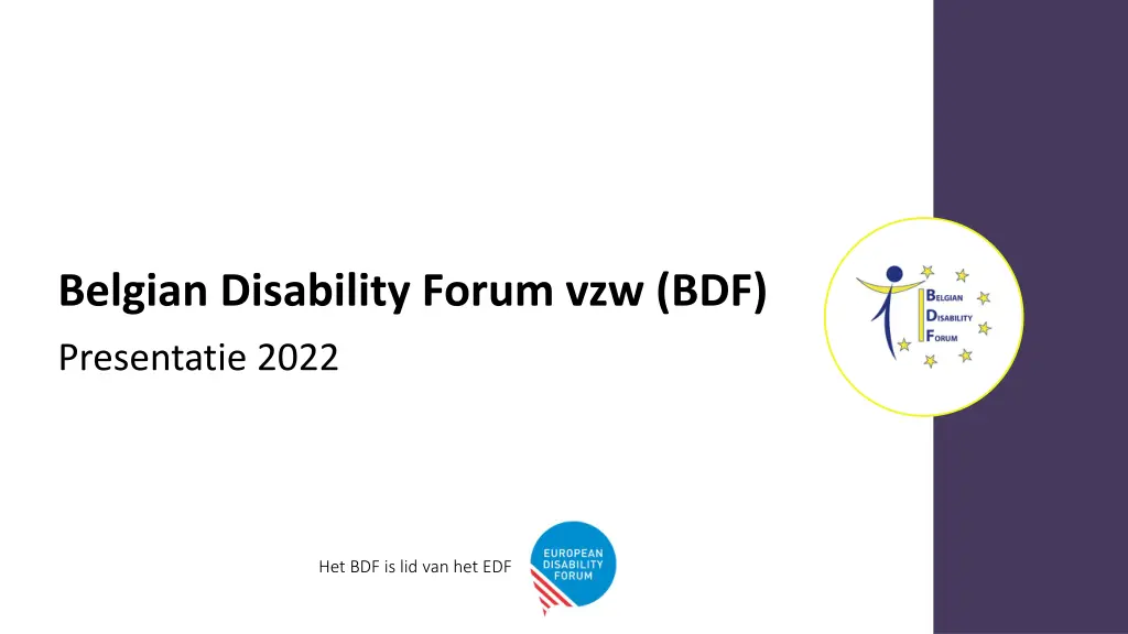 belgian disability forum vzw bdf n.w