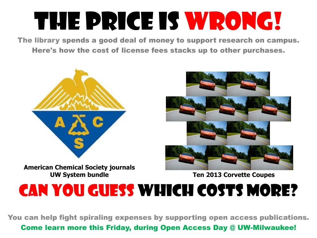 the price is wrong the library spends a good deal n.w