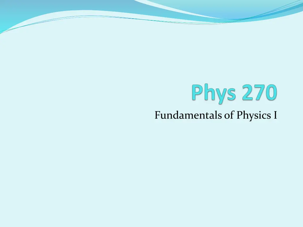 fundamentals of physics i n.w
