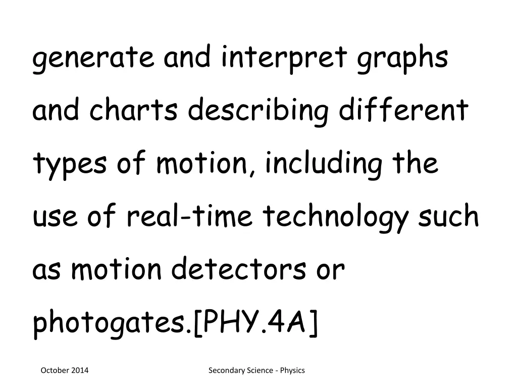 generate and interpret graphs and charts n.w