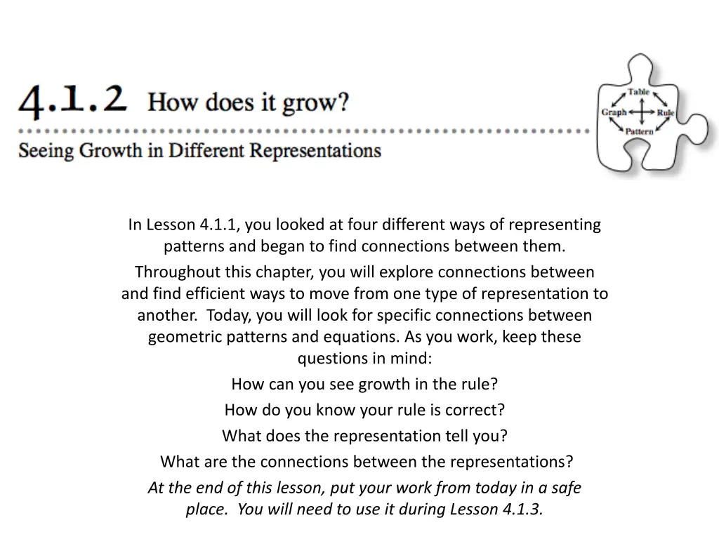 in lesson 4 1 1 you looked at four different ways n.w