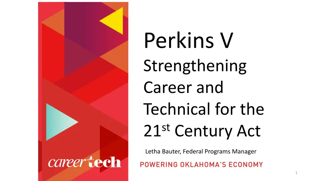 perkins v strengthening career and technical n.w