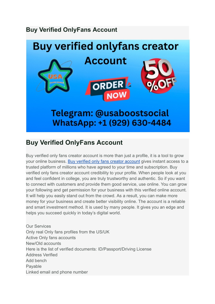 buy verified onlyfans account n.w