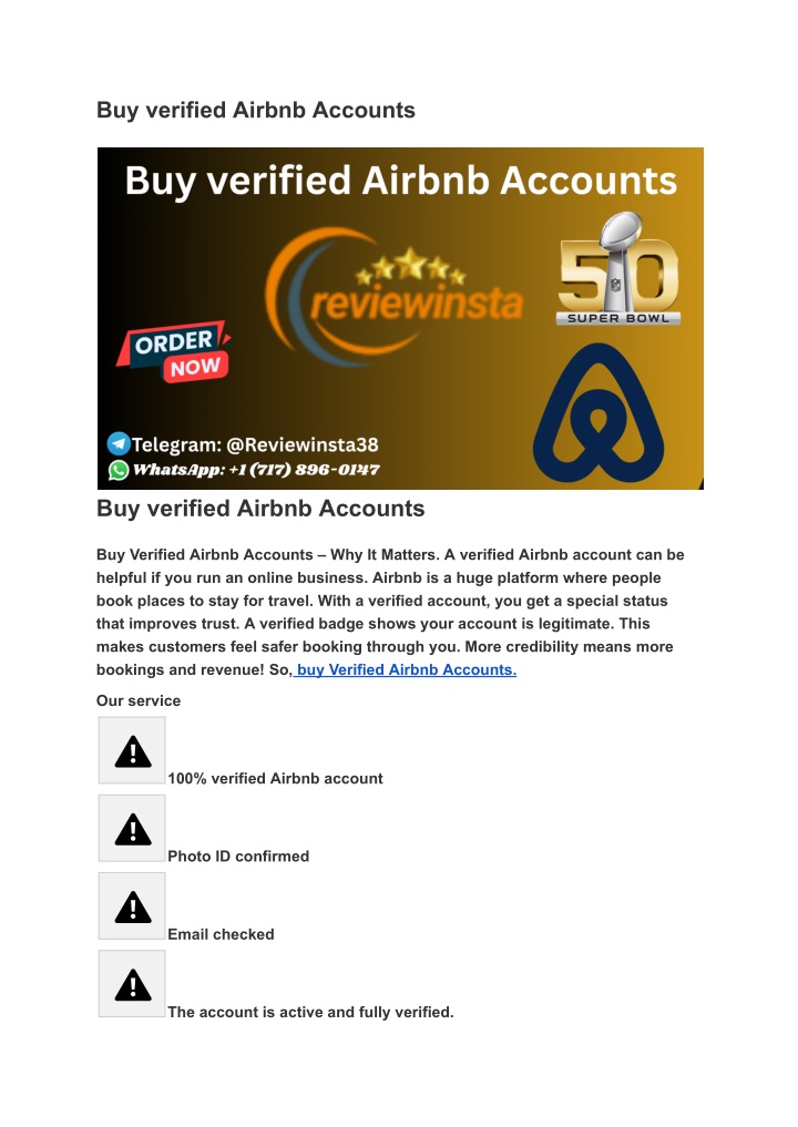 buy verified airbnb accounts n.w